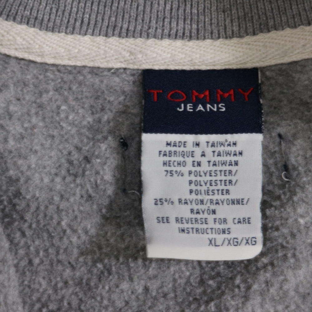 VTG TOMMY JEANS Fleece Spellout Collar Pullover - Picture 6 of 8